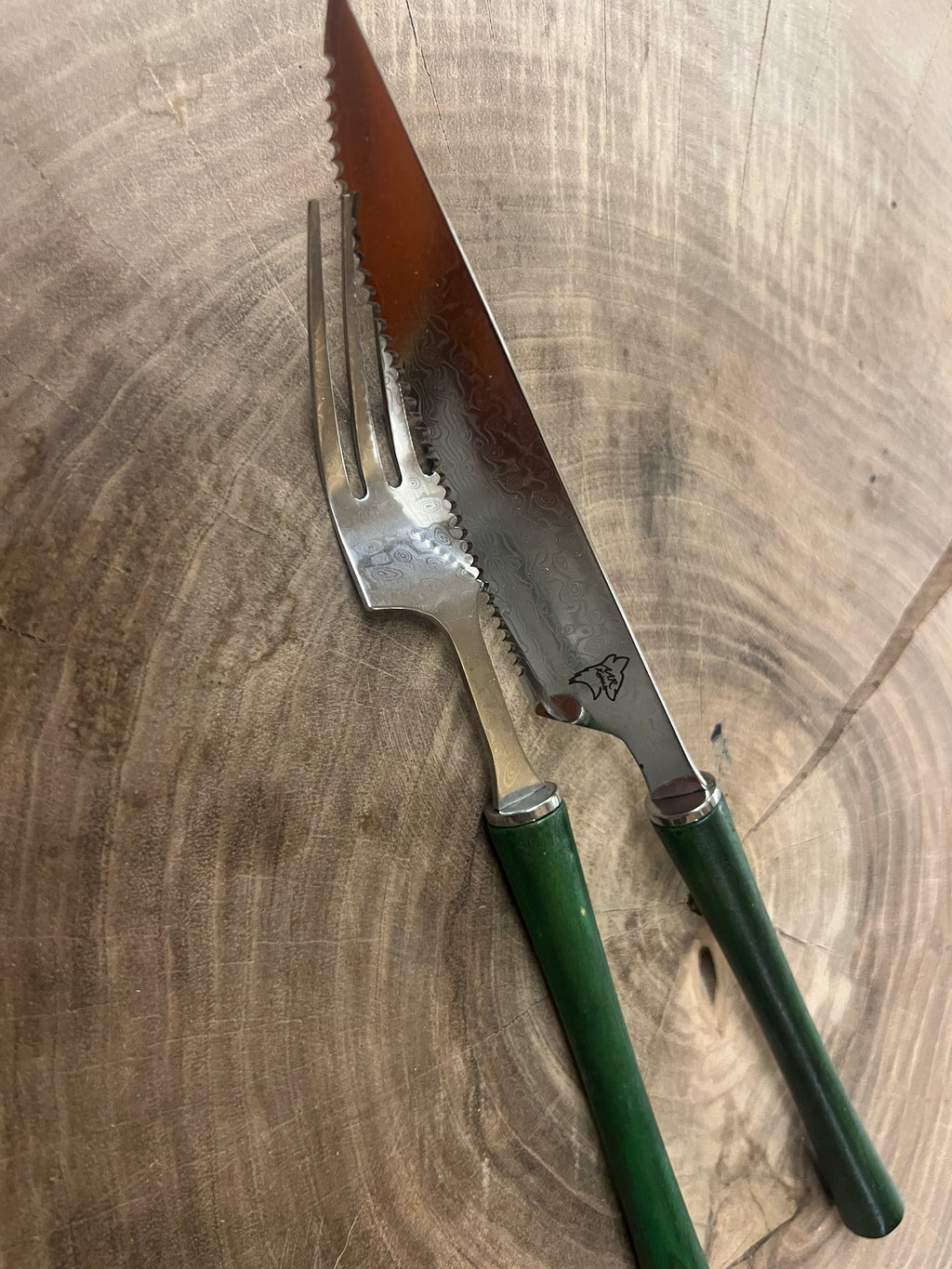 Custom Damaskus bestik sæt